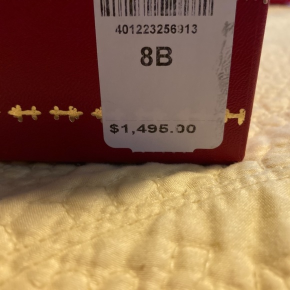NEW Rene Caovilla Golden Shadow Stone Embellished Heels Size 38 - Picture 15 of 15
